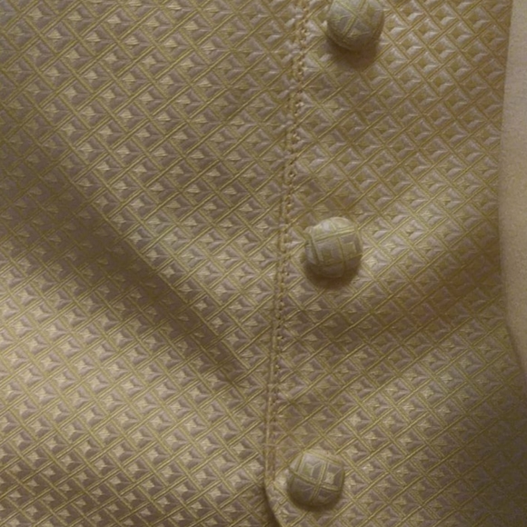 Yellow Tuxedo Vest and Tie set - Picture 2 of 5